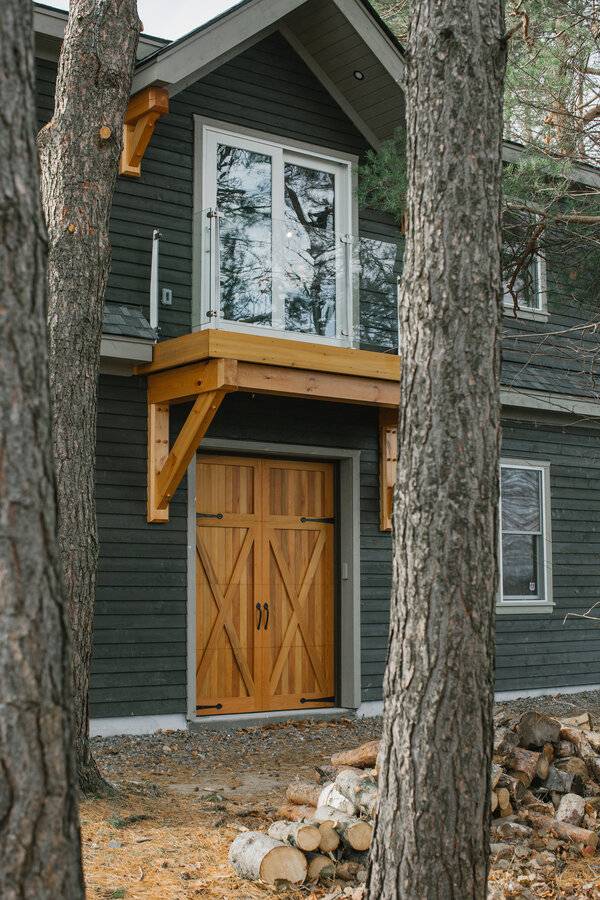Isabella Lake Front Door Custom Cottage | Ballantyne Builds
