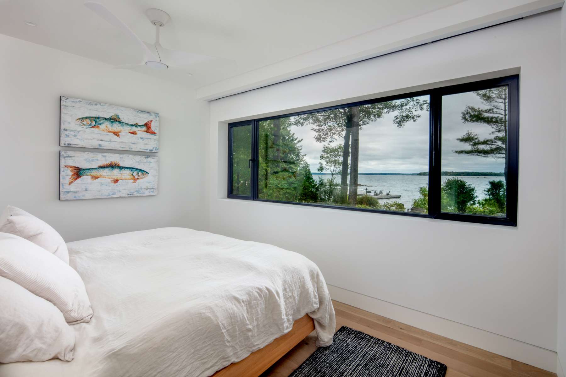 Bedroom with Georgian Bay Lake View | Ballantyne Builds